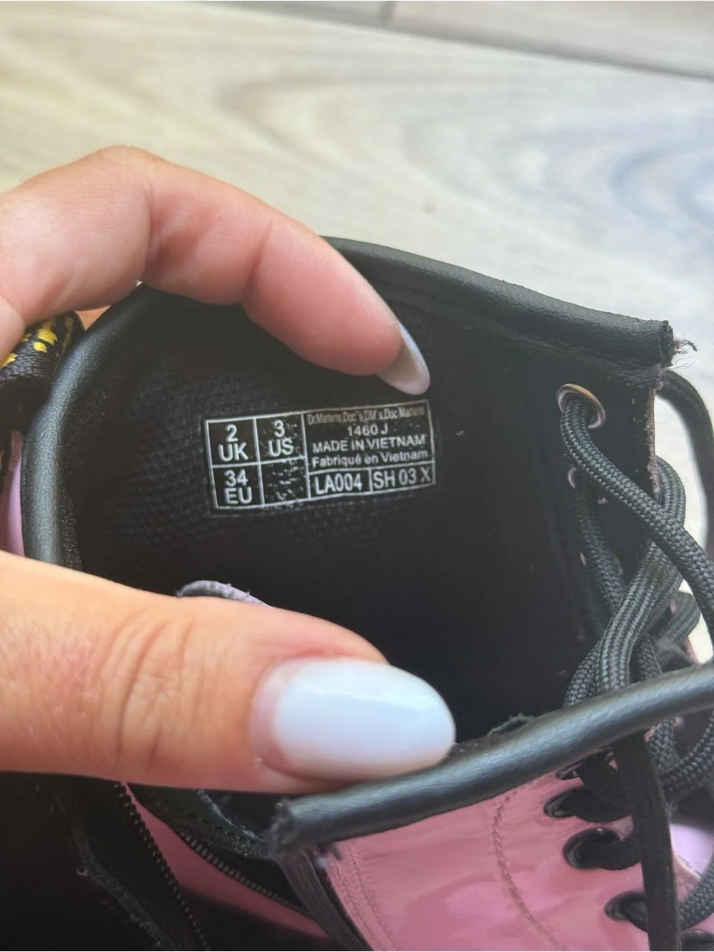 Dr. Martens junior pink boots